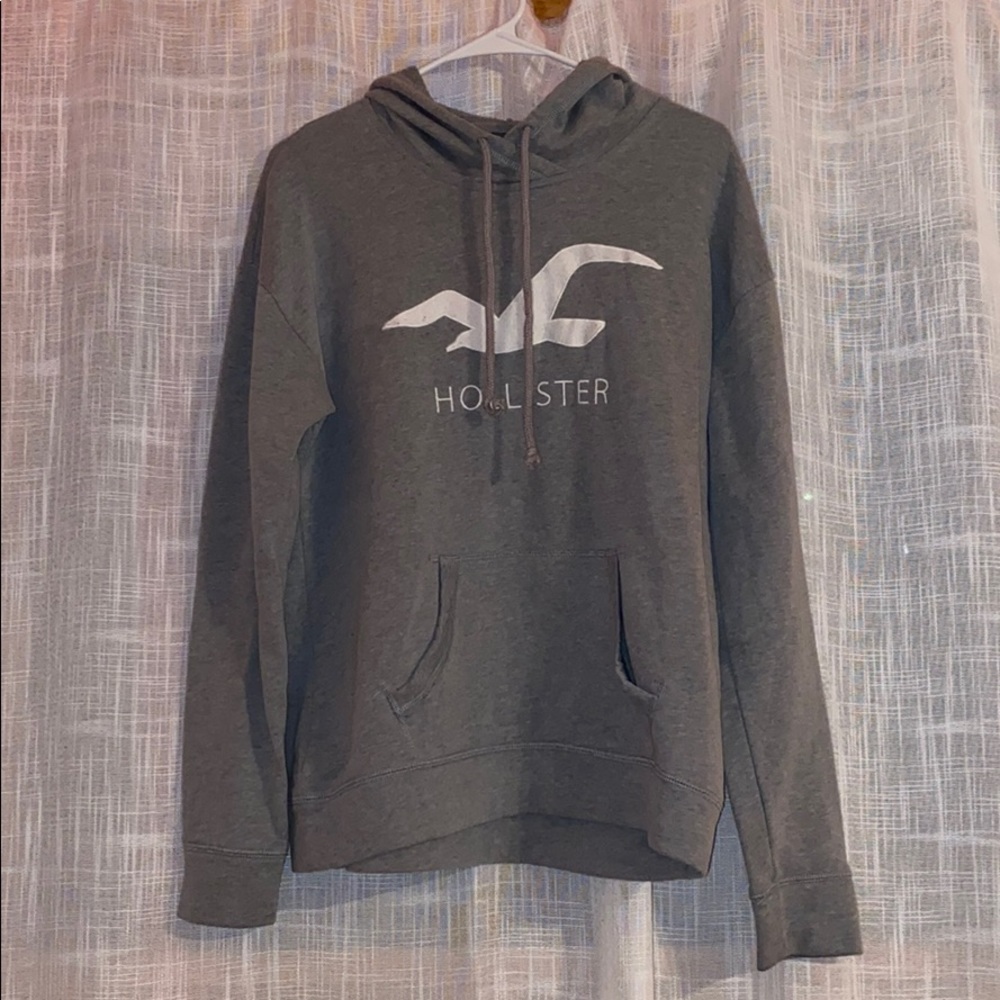 Grey Hollister hoodie
